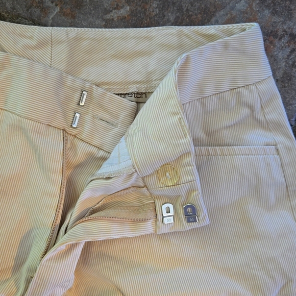 Cream/peach pinstripe pants, Jones New York Country - Picture 4 of 8